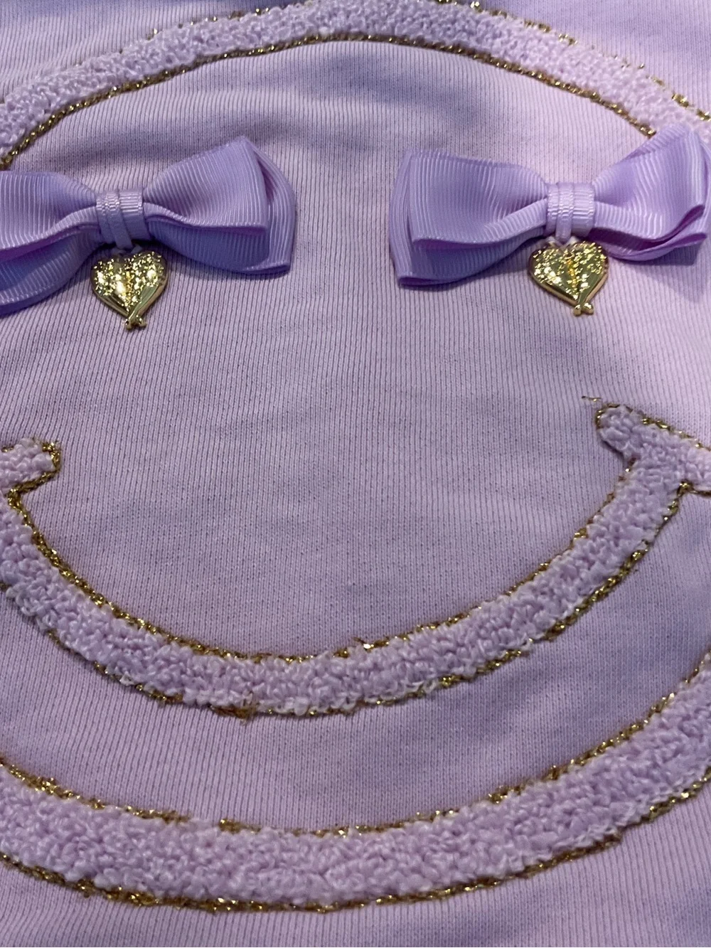 lavender purple cotton-blend sweatshirt from Angel's Face in size 6-7Y